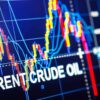 trading chart of brent crude oil prices